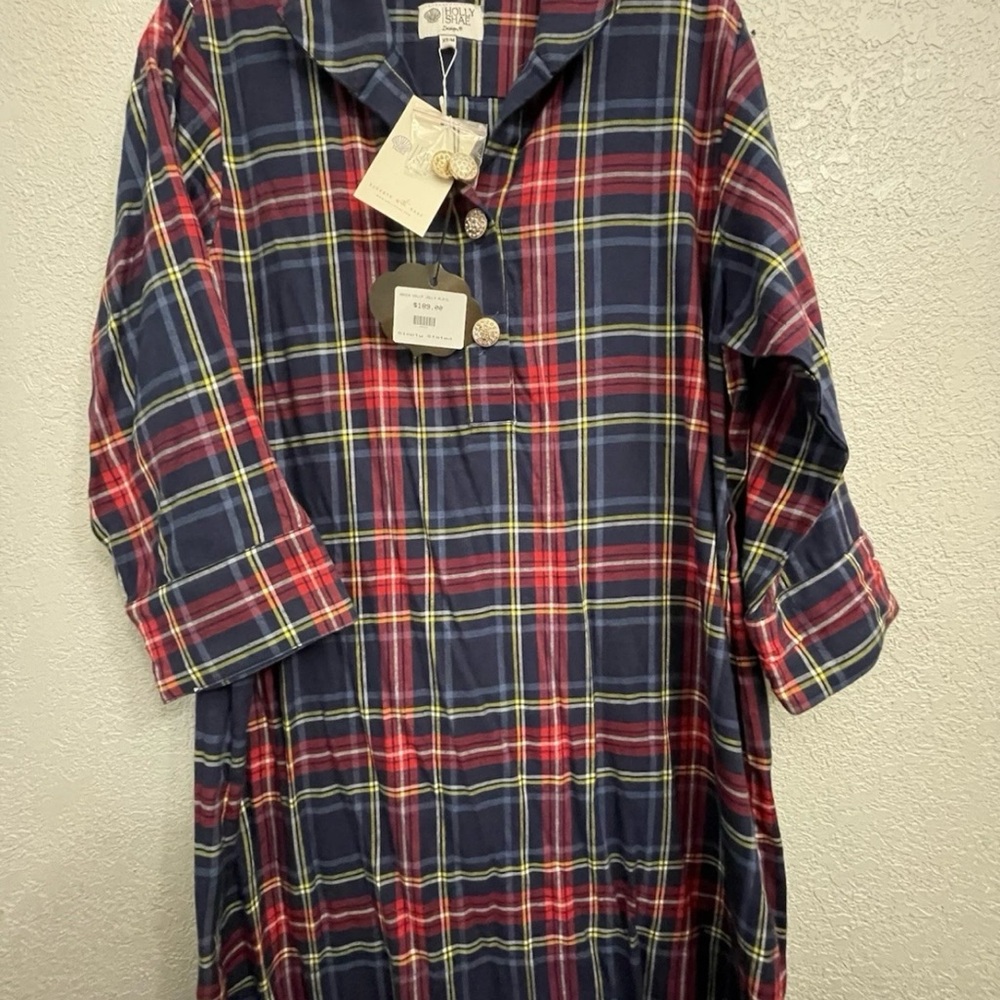 Holly Shae Arden Shift Dress - Holly Jolly Plaid Size XS-M New Retail $189